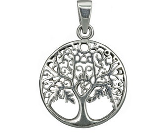 Tree of Life Amulet Pendant 925 Sterling Silver Stamped BELDIAMO