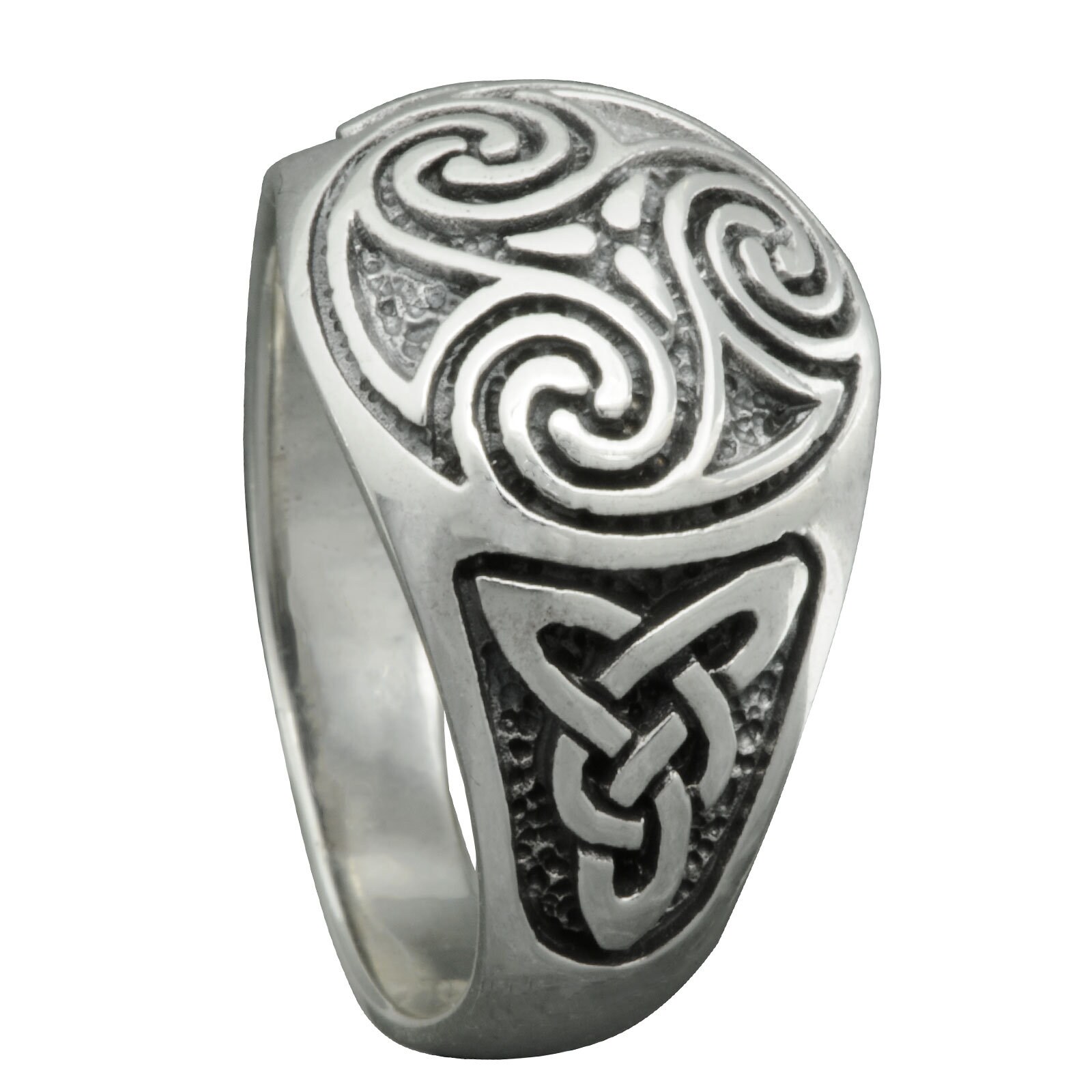 Triskele Celtic Knot Triquetra Knotwork Trinity Ring 7g 925 | Etsy
