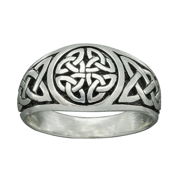 Beldiamo 6.5 G Celtic Trinity Knot Quaternary Ring Quad Trinity