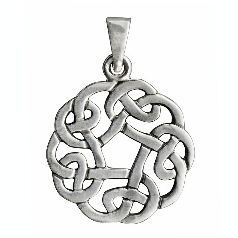 Rosette Pendant Silver Celtic Knot 925 Sterling Silver 5.8 G Stamped ...