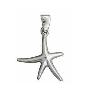Sea Star Starfish Pendant 925 Sterling Silver Stamped Beldiamo