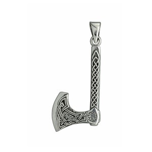 Axe Viking Pendant  6.2 g 925 Sterling Silver Celtic Batle Axe  Slavic Perun  Amulet Kolovrat Symbol Pagan Talisman Gift Jewelry By Beldiamo