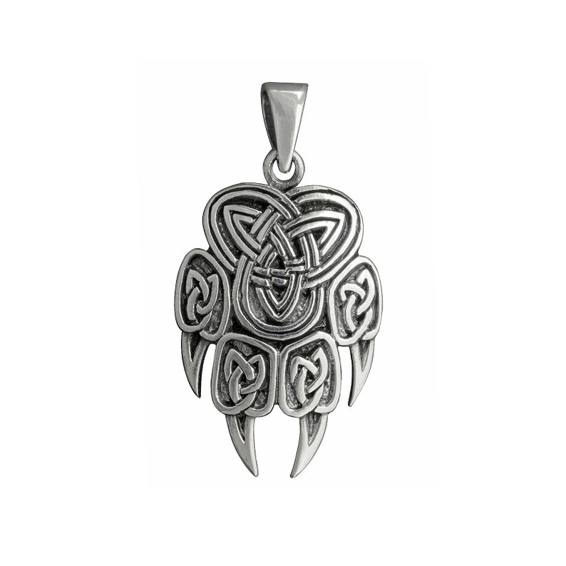 Wolf Paw Claw Triquetra Norse Celtic Amulet Pendant 7 G 925 - Sterling Silver Wolf Paw Pendant Wolf Paw Claw Triquetra Norse Celtic Amulet Pendant 7 G 925 - Sterling Silver Wolf Paw Pendant