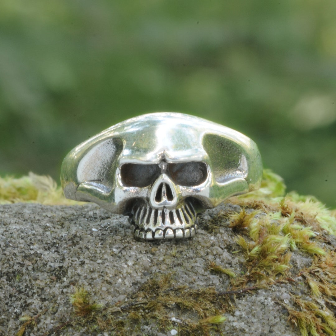 スカルリング、7g 925スターリングシルバー、パンクゴシックバイ