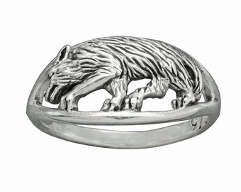 Beldiamo  925 Sterling Silver Celtic Wolf Symbol Handcrafted Gift for Men Women Jewelry