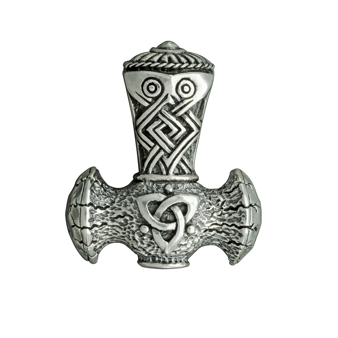 Thor's Hammer Celtic Knot Mjolnir Viking Pendant 9g 925 Sterling Silver
