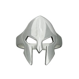 Beldiamo 7 g Sterling Silver Spartan Helmet Ring Ancient Thracia Greece Rome Helmet Mithology Antique Jewelry for Men Women