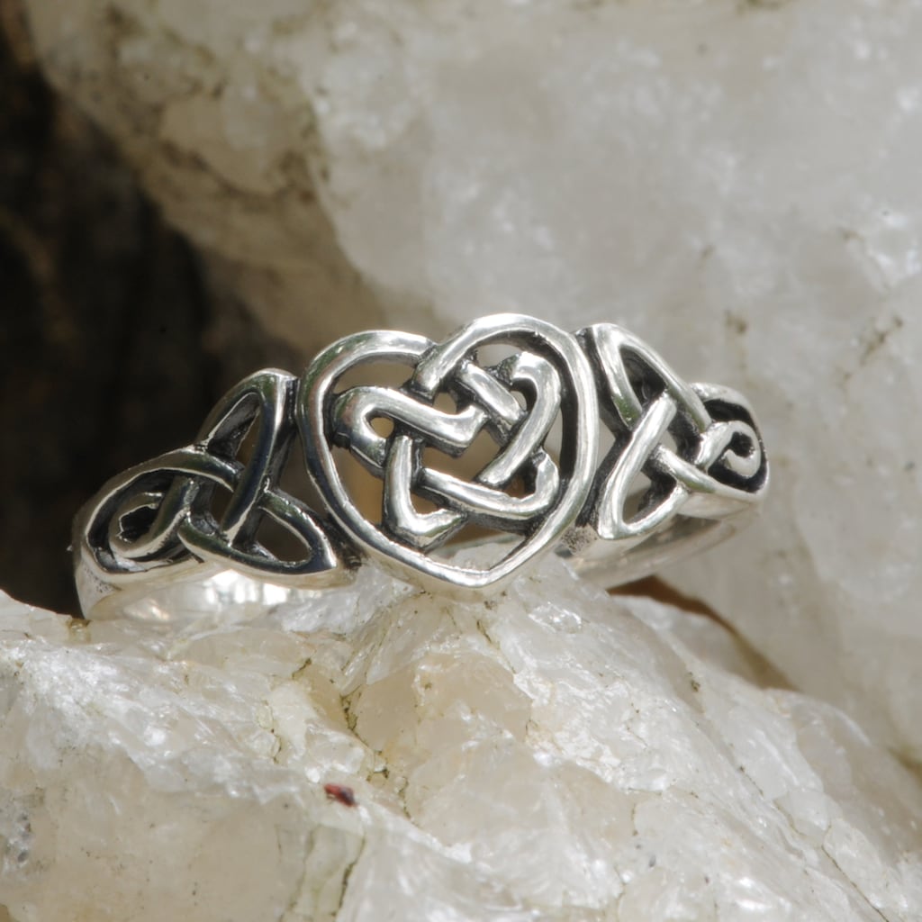 Orecchini Gotici Celtici In Argento 925 Con Triscele Rosso - NKlaus, Coppia, Fatto In Germania