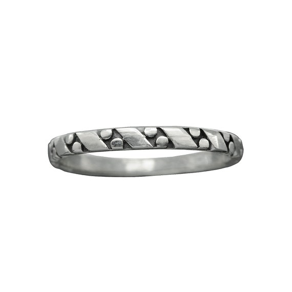 Beldiamo 3 G 925 Sterling Silver Two Dots Fine Jewelry Band Gift Ring Women  