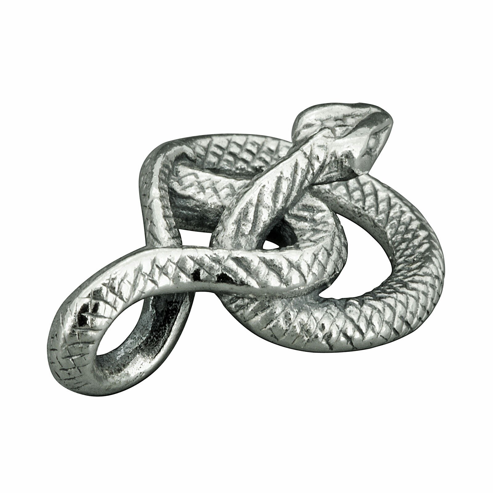 Snake Pendant Infinity Cobra Knot 925 Sterling Silver 4.7 G - Etsy