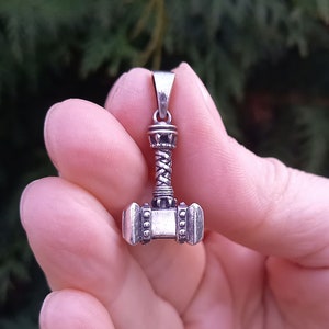 Thor&#39;s Hammer Pendant, 925 Sterling Silver, Odin,Mjolnir Hammer, Norse Pendant, Viking Amulet,Ragnarok Jewelry, Gift  Men Women by Beldiamo