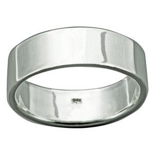 Classic Plain Wedding  7 mm Band Ring 7 g Solid 925 Sterling Silver Beldiamo