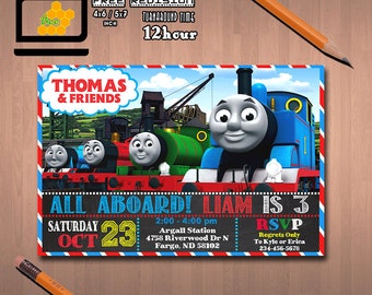 Thomas Invitation Etsy
