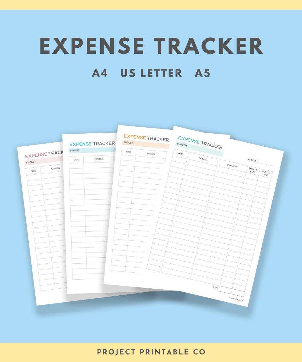 expense tracker form