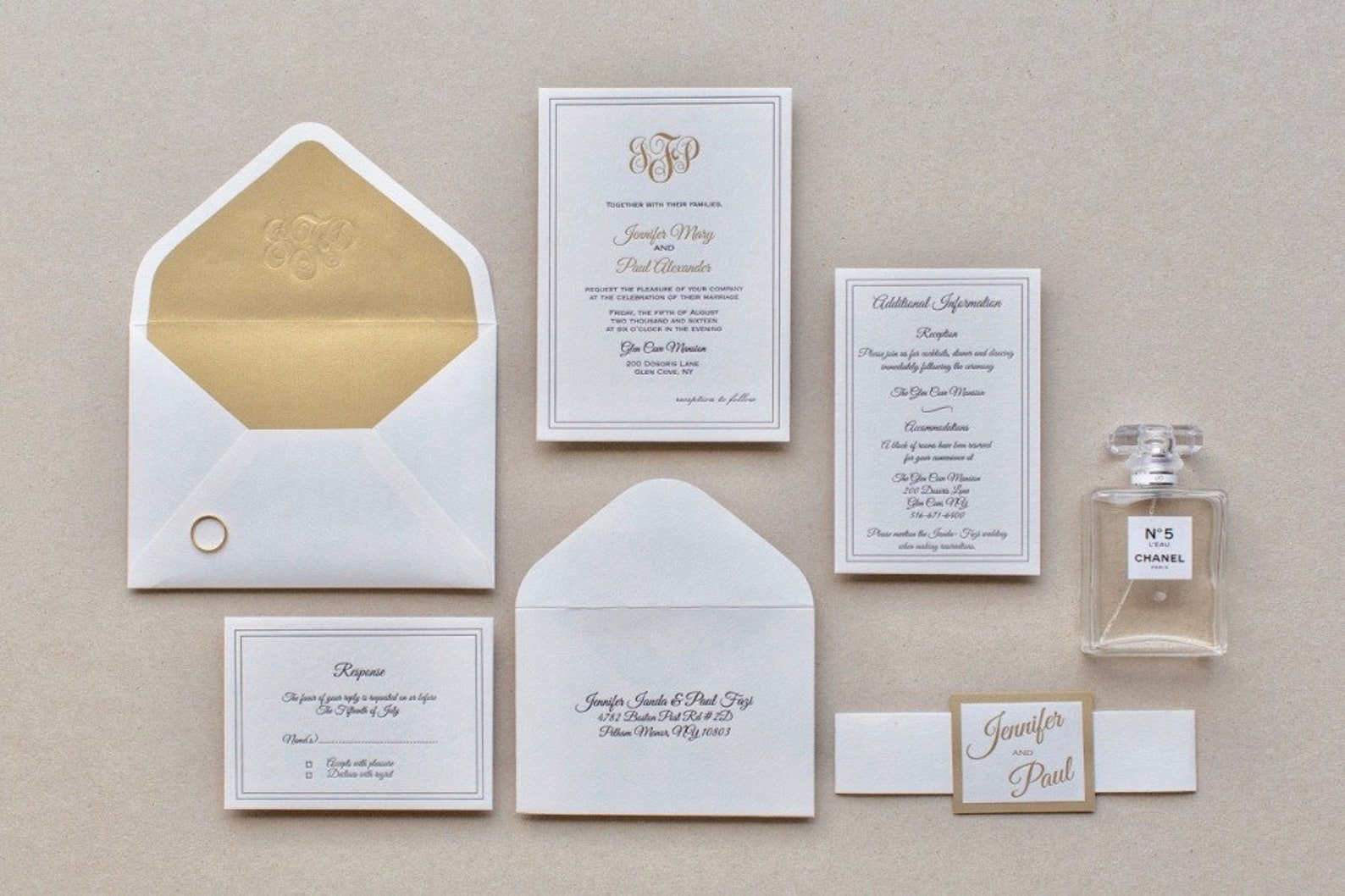 100 Pcs Wedding Invitation Belly Bands Letterpress Custom Etsy