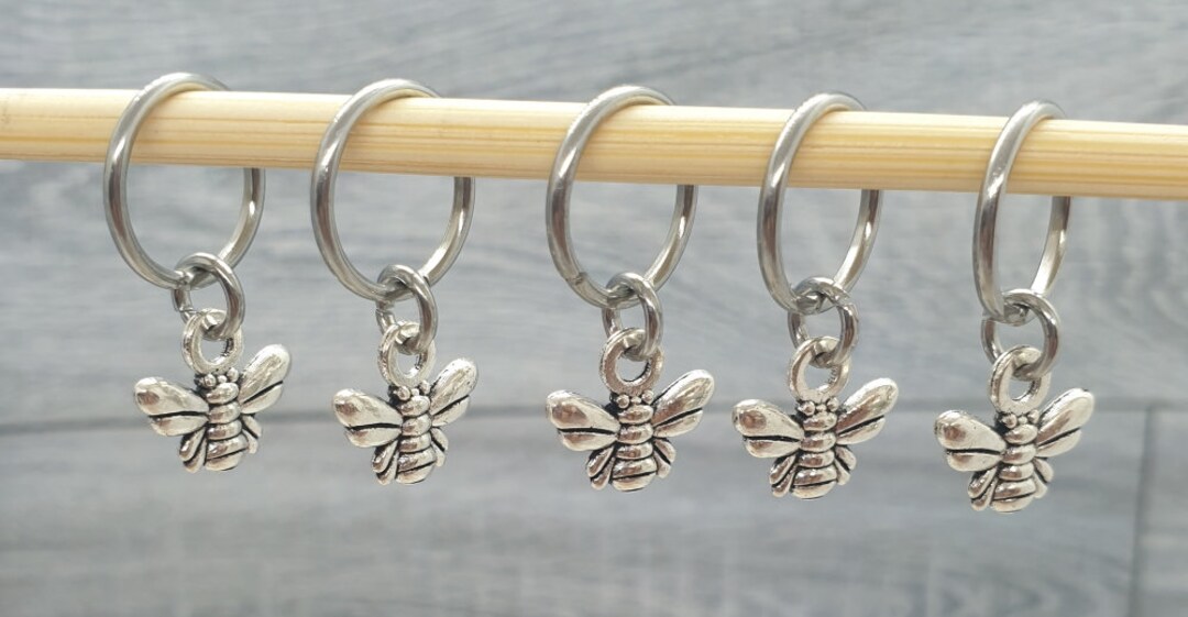 Bee Stitch Markers Stitch Markers for Knitting Stitch Etsy