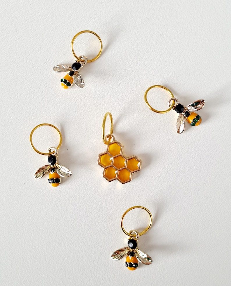 Bee & Stitch Markers Stitch Markers for Knitting Etsy UK