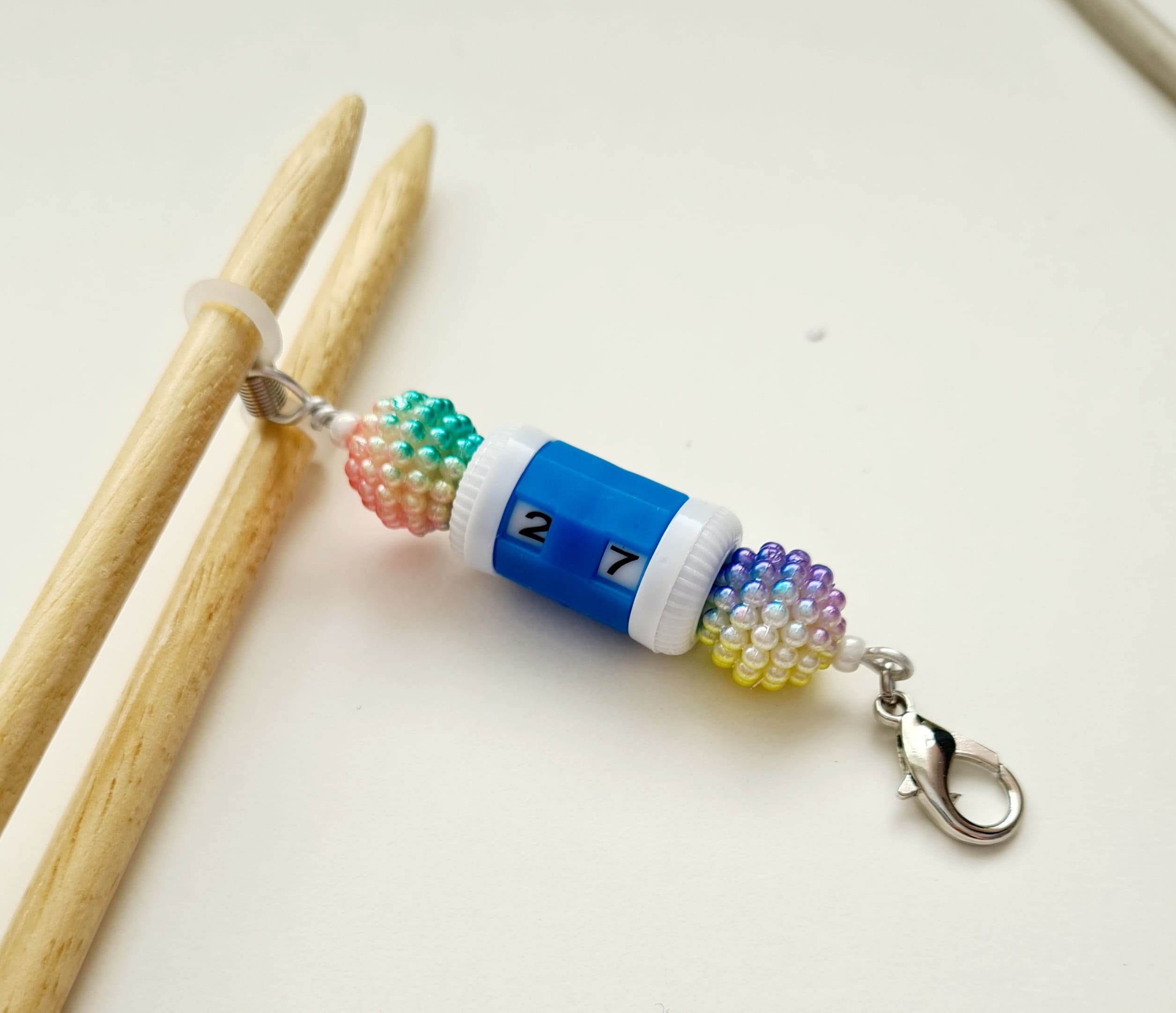 Stitch Marker Row Counter, Knitting Row Counter, Crochet Row Counter, Gift  for Crocheter, Gift for Knitter 