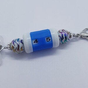 Row counter knitting needle end stopper to keep your stitches on the needle