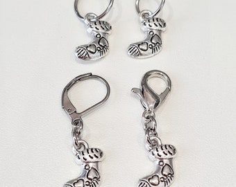 Sock Stitch Markers, Knitting Crochet Progress Keepers