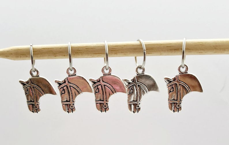 row markers Horse Head Stitch Markers place markers stitch markers for crochet progress keeper stitch markers for knitting end markers