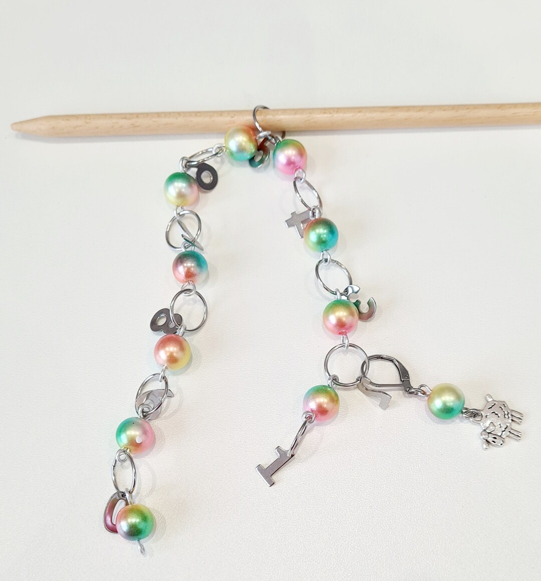 Numbered Row Counter for Knitting, Abacus Style Row Counter 199, Row