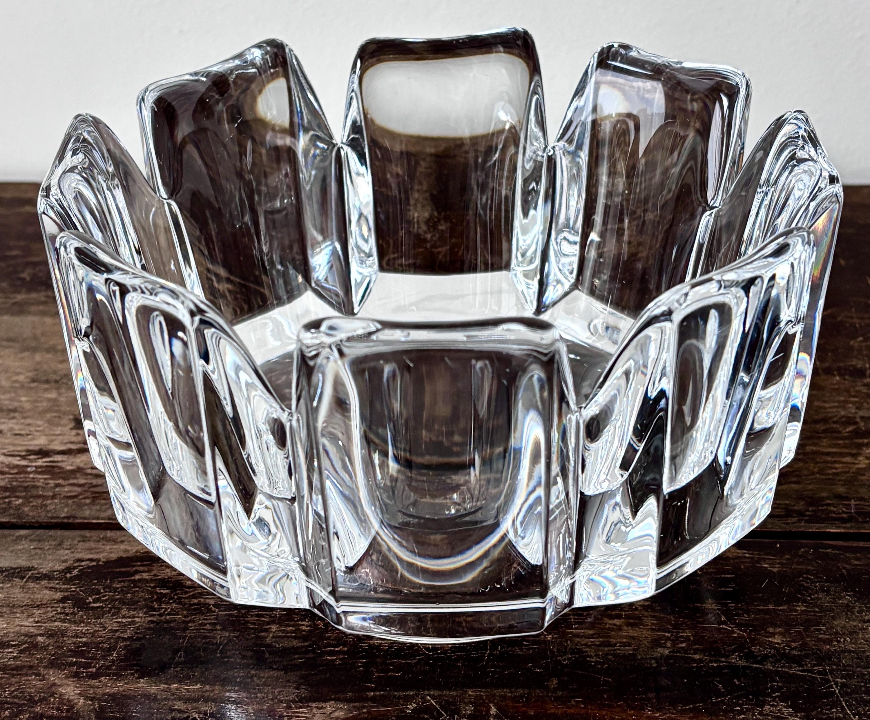 Orrefors Crystal Corona Bowl - Etsy
