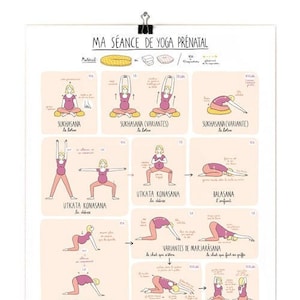 Pränatales Yoga-Poster
