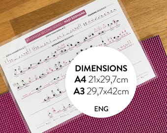 ENGLISH Double-sided laminated sheet Ashtanga second series