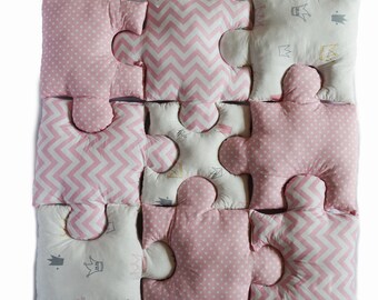 puzzle floor pillows