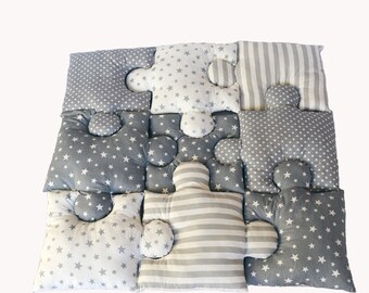 puzzle floor pillows