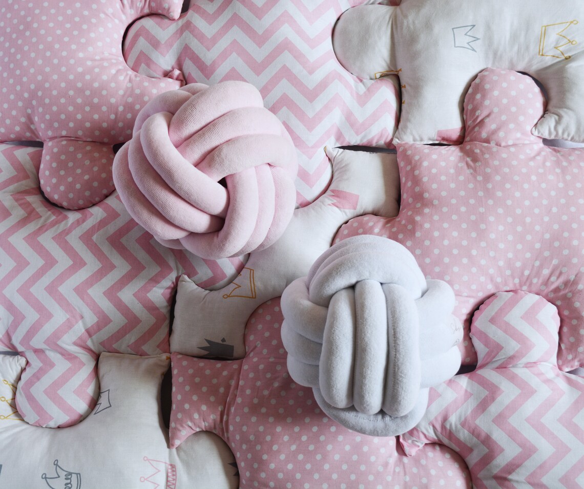 monkey fist knot pillow