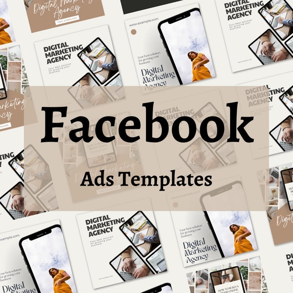 10+ Versatile Facebook Ads Templates & Social Media Ad Designs | Easily Editable Canva Templates for Visual Mockups, Instagram Ads