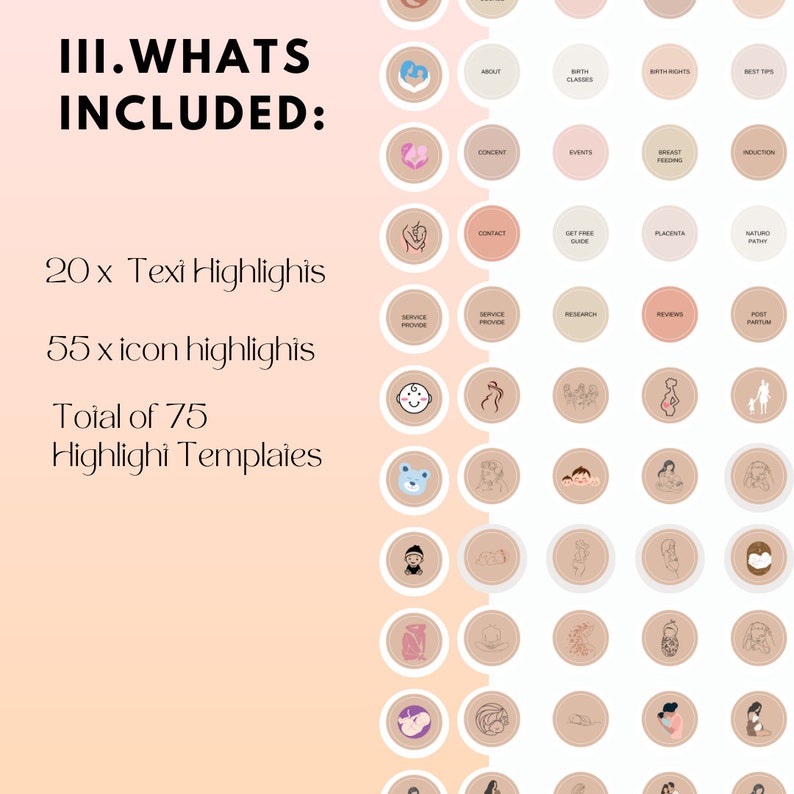 Postpartum Childbirth Educator Kit Ultimate Doula Social Media Bundle