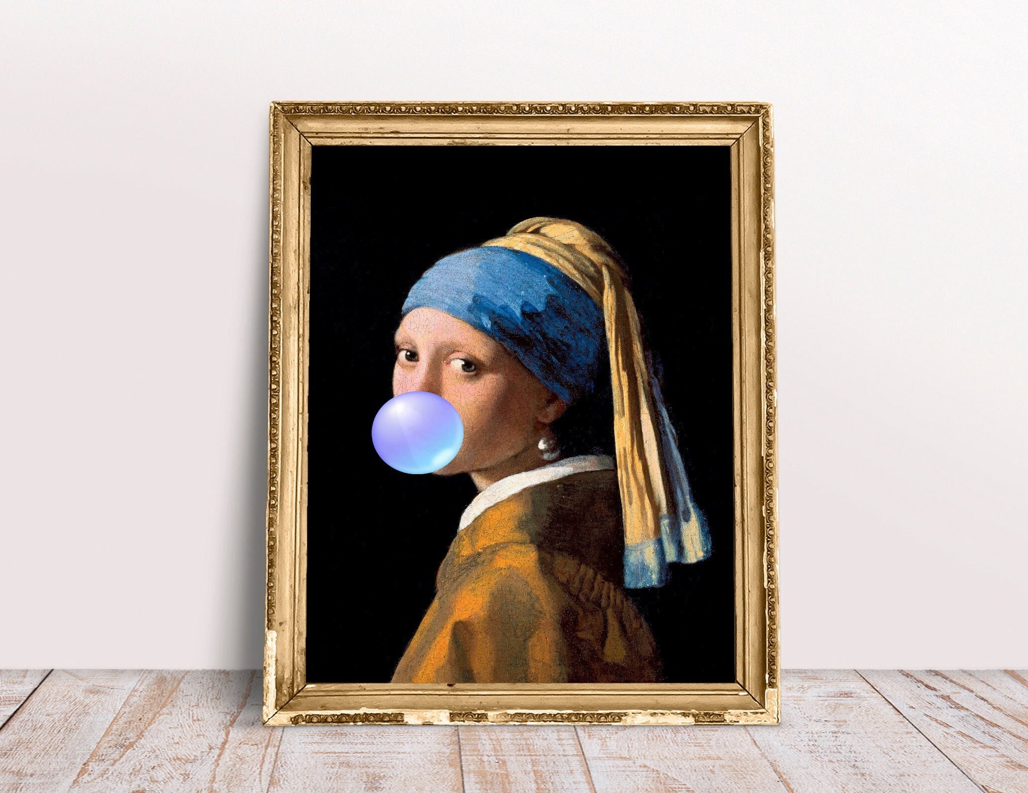 Girl with a pearl earring artwork sale