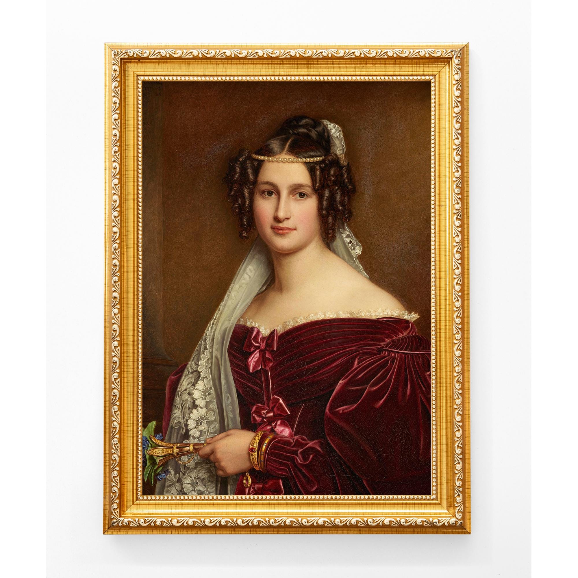 ヴィクトリア朝時代の女性の肖像画、マリア・クレセンティア・ブルギン