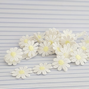Borte Margeriten weiß gelb Blumen Gänseblümchen romantisch Webband breites Band