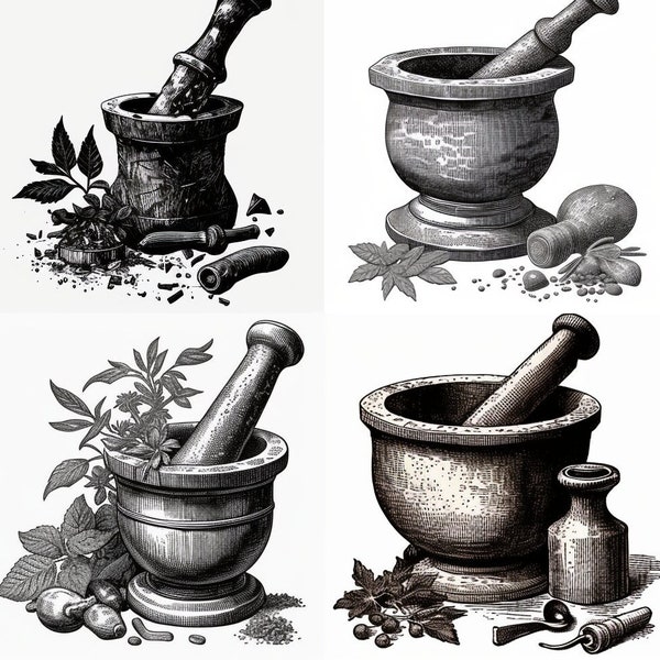 Mortar and Pestle PNG Clipart