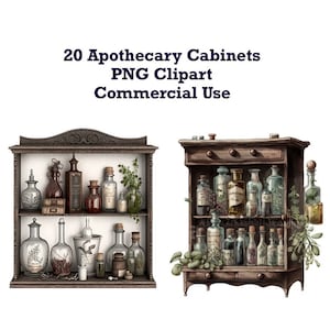 Apothecary Cabinets PNG Clipart