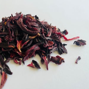 Hibiscus Flowers, Organic, Cut and Sifted