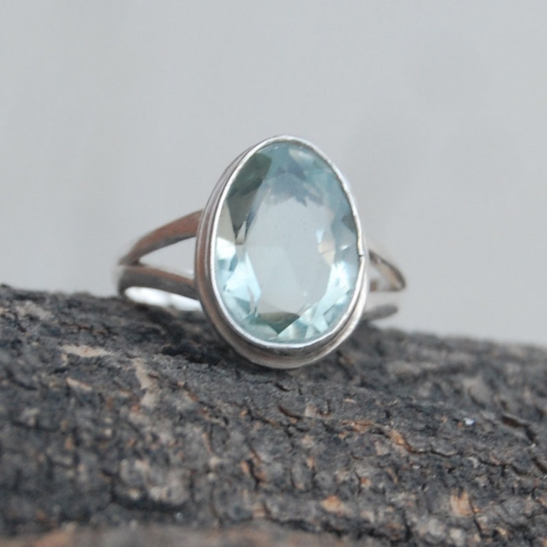 rose gold filled birthstone jewelry natural green amethyst ring light green prasiolite gemstone 925 sterling silver ring yellow gold