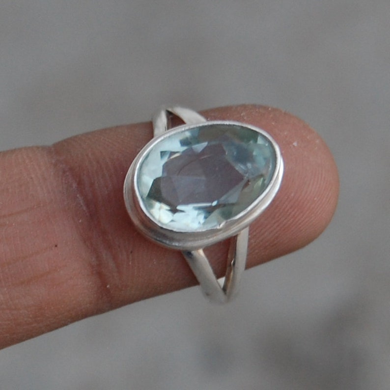 rose gold filled birthstone jewelry natural green amethyst ring light green prasiolite gemstone 925 sterling silver ring yellow gold