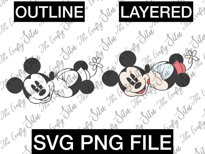 Download Vintage Mickey and Minnie Inspired SVG Cut file Printable ...
