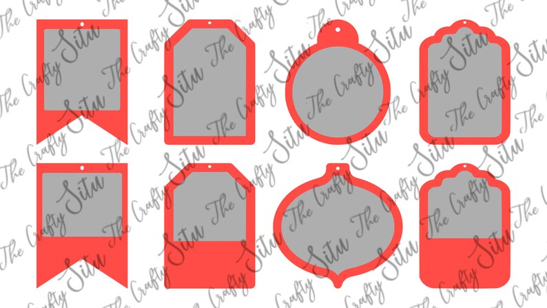 Download Shaker Gift Tags SVG PNG Cut file Gift tags Cricut | Etsy
