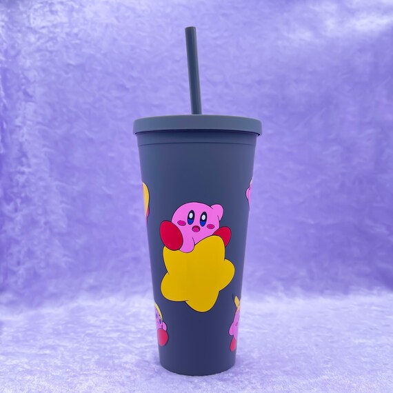 Kirby Mashup Tumbler Supersmash Bros Starbucks Cold Cup Etsy