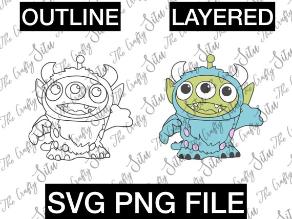 Download Free Jp Sullivan Alien Inspired Hand Drawn Svg Png Cut File Etsy SVG Cut Files