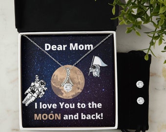 Mom Gift, Gift for Mom, Necklace Gift for Mom, Message Card For Mom, Mom Jewelry, Sentimental Gift For Mom