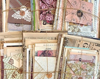Vintage Papier Ephemera Bündel: 90-teilige Antiquitätensammlung