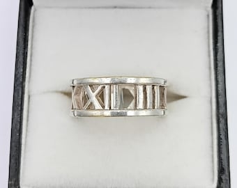 Tiffany & Co Atlas-ring van sterlingzilver