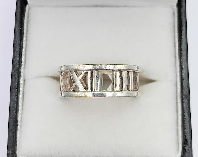 Tiffany & Co Atlas ring in sterling silver